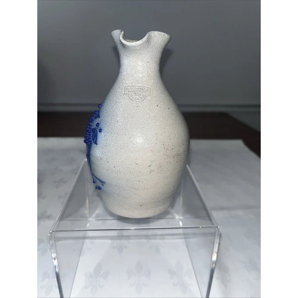 Vintage 2001 Salmon Falls Stoneware 6.5 Blueberry Pitcher - Dave Ernest Mark